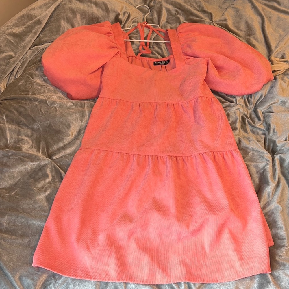 Pink puff dress